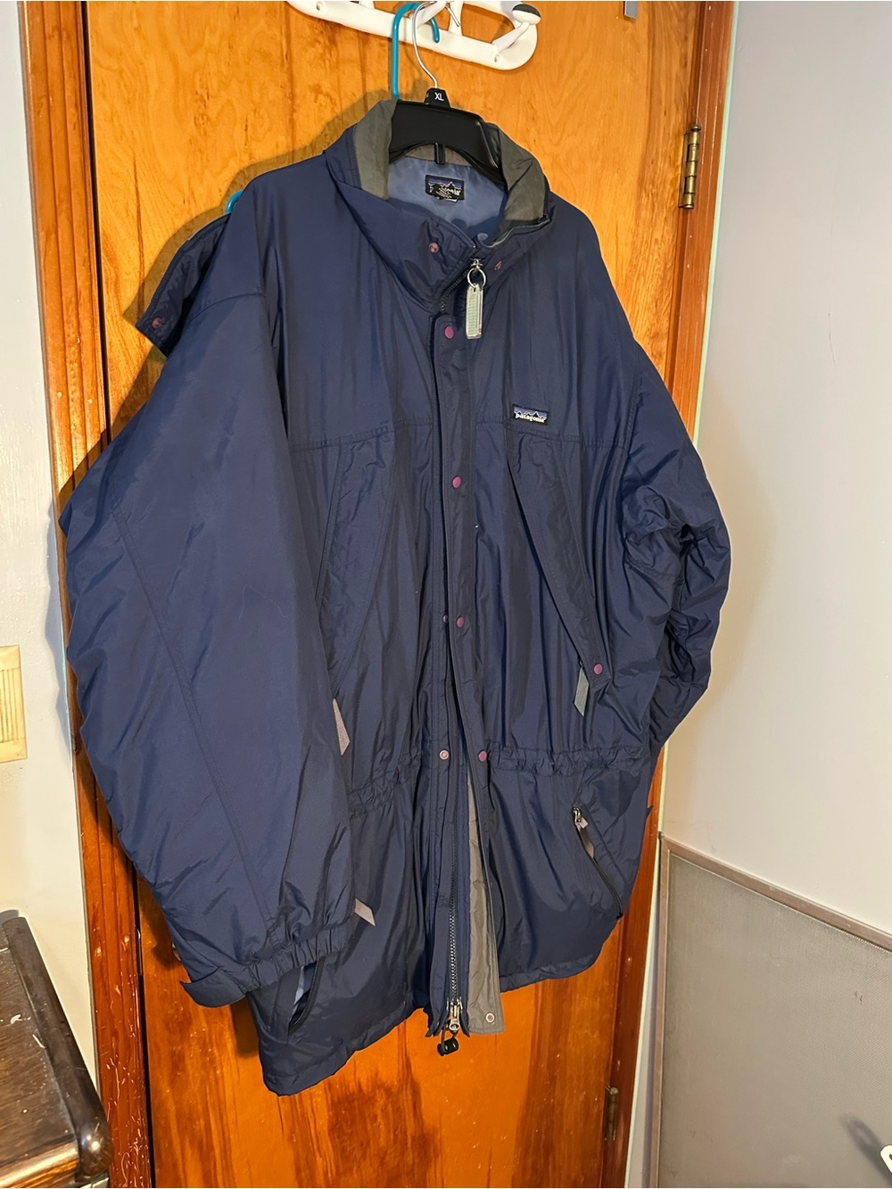 Vintage 1997 Patagonia DAS Parka Men’s XL Navy Insulated Hooded Jacket